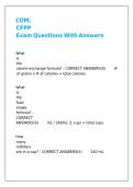 CDM&comma; CFPP Exam Questions With Answers