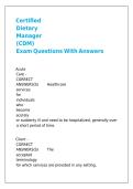 CDM bundled exams