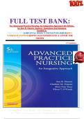     FULL TEST BANK&colon; For Advanced Practice Nursing&colon; An Integrative Approach 5th Edition&comma;  by Ann B&period; Hamric &lpar;Author&rpar;&comma; Questions And Answers  Graded A&plus;