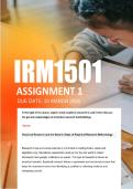 IRM1501 Assignment 1  Due 20 March 2026  - Distinction Guaranteed  &lowbar;UNISA