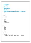 Chapter 9 Nutrition Basics Questions With Correct Answers 