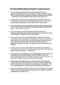 ATI Mood&sol;Affect Mental Health Proctored Exam