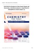 Test Bank for Chemistry for Today&colon; General&comma; Organic&comma; and Biochemistry 10th Edition by Spencer L&period; Seager&comma; Michael R&period; Slabaugh & Maren S&period; Hansen &vert; Chapters 1&ndash;25 Complete &vert; Exam-Ready & Fully Updated