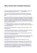 IBCLC Exam with Complete Solutions