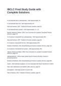 IBCLC Final Study Guide with Complete Solutions