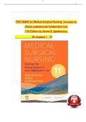TEST BANK for Medical-Surgical Nursing&colon; Concepts for Clinical Judgment and Collaborative Care 11th Edition by Donna D&period; Ignatavicius&comma; 2024&sol;2025 All chapters 1 - 74