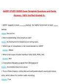AAERT Study Guide Questions with Correct Answers Pass the Exam&comma; 100&percnt; Verified &lpar;2026 &sol; 2027&rpar; Graded A&plus;