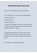 2025 Air Methods Critical Care Exam &ndash; Practice Questions & Verified Answers