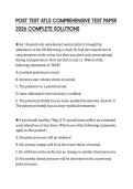 POST TEST ATLS COMPREHENSIVE TEST PAPER 2026 COMPLETE SOLUTIONS