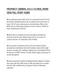 PROPHECY GENERAL ICU A V3 FINAL PAPER 2026 FULL STUDY GUIDE