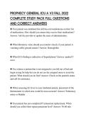 PROPHECY GENERAL ICU A V3 FALL 2022 COMPLETE STUDY PACK FULL QUESTIONS AND CORRECT ANSWERS