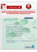 Test Bank for Women&rsquo;s Healthcare in Advanced Practice Nursing&comma; 3rd Edition by Ivy M&period; Alexander et al&period; &vert; ISBN 9780826167217 &sol; 9780826167224 &vert; All Chapters &vert; 2026 A&plus;