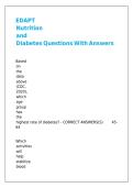 EDAPT Nutrition and Diabetes Questions With Answers 