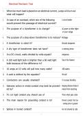 Electrical Mechanic Test &ndash; Practice Questions & Verified Answers 2026