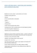 MMSC 428 FINAL EXAM &vert; QUESTIONS AND ANSWERS &vert; WITH COMPLETE SOLUTION