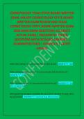 COSMETOLOGY TEXAS STATE BOARD WRITTEN  EXAM&comma; MILADY COSMETOLOGY STATE BOARD  WRITTEN EXAM REVIEW AND TEXAS  COSMETOLOGY STATE BOARD WRITTEN EXAM  2026 BANK EXAM QUESTIONS ACCURATE  ACTUAL EXAM &sol; FREQUENTLY TESTED  QUESTIONS WITH DETAILED ANSWERS &vert;  GUARAN