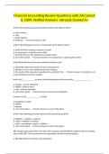 Financial Accounting Review Questions with All Correct & 100&percnt; Verified Answers &vert;Already Graded A&plus;