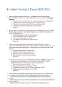 Predictor Version 2 Exam 2025&ndash;2026 &ndash; Practice Questions & Verified Answers