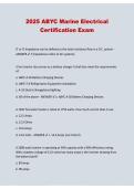 2025 ABYC Marine Electrical Certification Exam &ndash; Practice Questions & Verified Answers