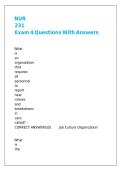 NUR 231 Exam 4 Questions With Answers&period;