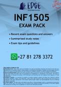 INF1505 EXAM PACK 2026 - DISTINCTION GUARANTEED