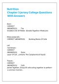 Nutrition Chapter 3 Jersey College Questions With Answers 