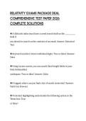 RELATIVITY EXAMS PACKAGE DEAL COMPREHENSIVE TEST PAPER 2026 COMPLETE SOLUTIONS