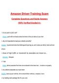 Amazon Driver Training Exam Questions with Correct Answers Pass the Exam&comma; 100&percnt; Verified &lpar;2026 &sol; 2027&rpar; Graded A&plus;