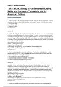 TEST BANK Timby's Fundamental Nursing Skills and Concepts Thirteenth Edition by Loretta A Donnelly-Moreno&vert;&vert;ISBN&colon;9781975220778