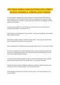 EMT FISDAP AIRWAY EXAM QUESTIONS WITH CORRECT DETAILED ANSWERS A&plus; VERIFIED LATEST VERSION