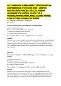 ATI STAFFING&comma; SCHEDULING & RESOURCE MANAGEMENT 2026 &vert; EXAM REVIEW
