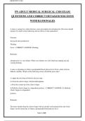PN ADULT MEDICAL SURGICAL CMS EXAM  QUESTIONS AND CORRECT DETAILED SOLUIONS  WITH RATIONALES