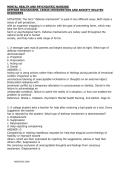TEST BANK MENTAL HEALTH AND PSYCHIATRIC NURSING  DEFENSE MECHANISMS&comma; CRISIS INTERVENTION AND ANXIETY RELATED  DISORDERS