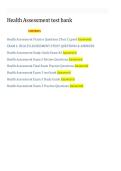 Health Assessment &ndash; Test Bank with Verified Questions & Answers 2026