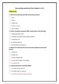 Immunology Questions &ndash; Chapters 1 to 8 with Verified Answers 2026