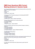 EMR Exam Questions With Correct Marking Scheme A&plus; Solution Guide