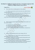 Test Bank for Auditing & Assurance Services&colon; A Systematic Approach 12th Edition by William Messier&comma; Steven Glover