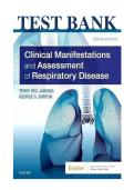 Test Bank for Clinical Manifestations and Assessment of Respiratory Disease 8th edition by des jardins verified
