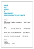 NACE CIP LEVEL 1 STANDARDS QUESTIONS WITH ANSWERS