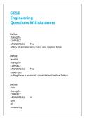 GCSE Engineering Questions With Answers