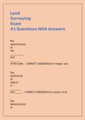 Land Surveying Exam -1 Questions With Answers