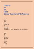 Chapter 1- SC Real Estate Questions With Answers