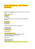 Power Engineering - 4B2 Practice Questions 