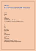 TCFP Exam Questions With Answers &comma;