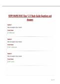 VDFP&sol;VAVRS EVOC Class 1&comma;2&comma;3 Study Guide Questions and Answers