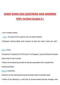 CHESP Exam Questions with Correct Answers Pass the Exam&comma; 100&percnt; Verified &lpar;2026 &sol; 2027&rpar; Graded A&plus;