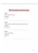 EVOC Exam Questions and Correct Answers&period;