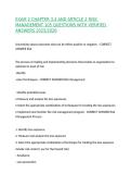 EXAM 2 CHAPTER 3&comma;4 AND ARTICLE 2 RISK MANAGEMENT 105 QUESTIONS WITH VERIFIED ANSWERS 2025&sol;2026&comma;100&percnt;CORRECT
