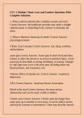 CCC 1 Module 1 Basic Care and Comfort Questions With Complete Solutions