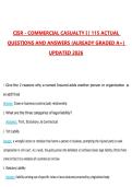 CISR - Commercial Casualty I Exam Questions with Correct Answers Pass the Exam&comma; 100&percnt; Verified &lpar;2026 &sol; 2027&rpar; Graded A&plus;